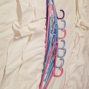 7 Children's plastic hangers